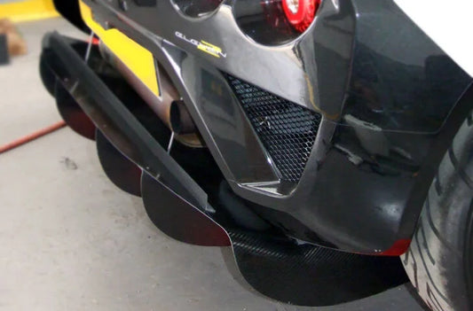 Lotus Elise S2 (Std)/2-Eleven Carbon Rear Diffuser - 5 Element