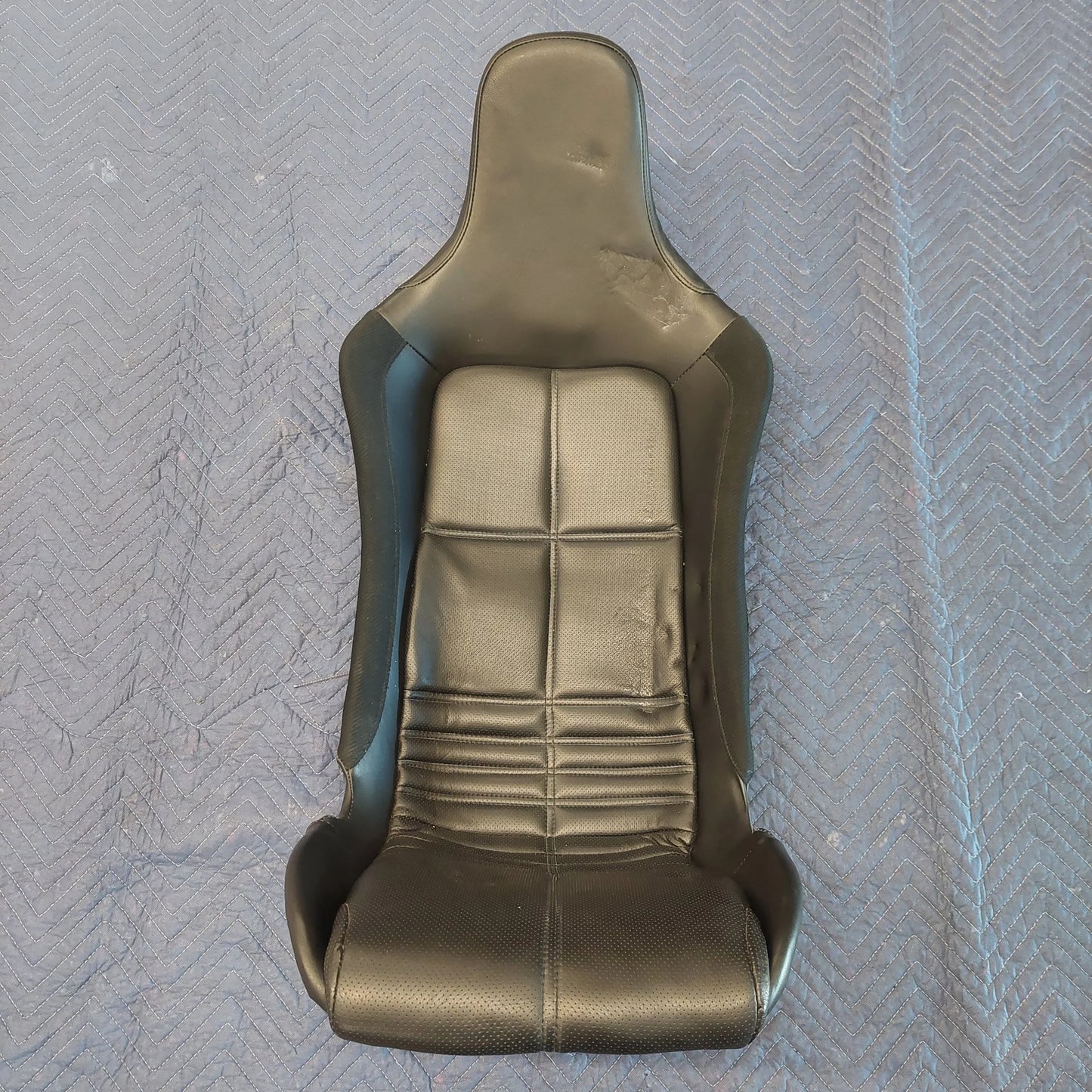 Used Passenger Seat Black Leather with Lumbar Support A120V0120S