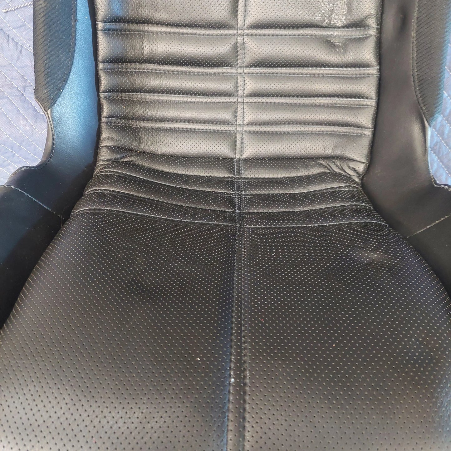Used Passenger Seat Black Leather with Lumbar Support A120V0120S