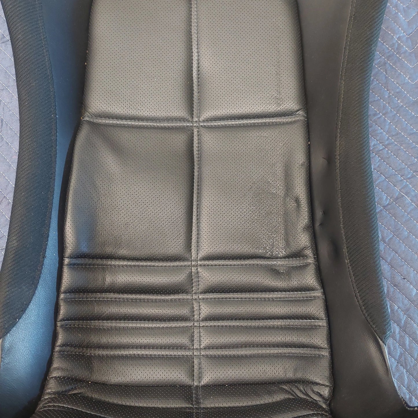 Used Passenger Seat Black Leather with Lumbar Support A120V0120S