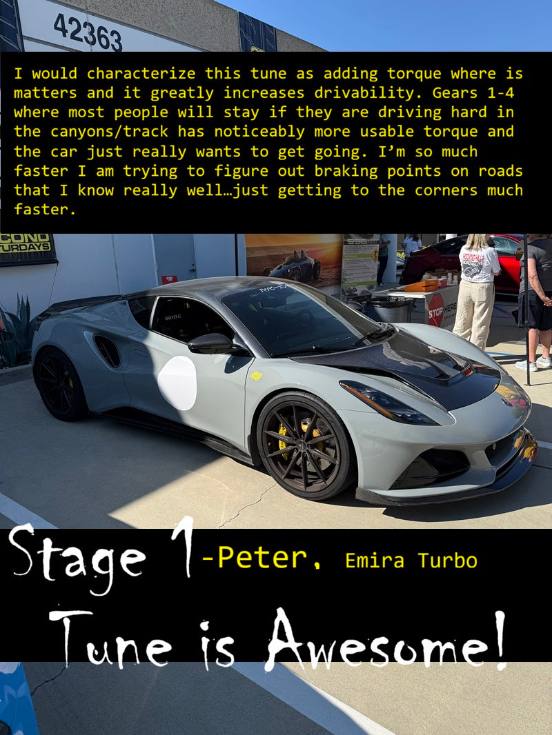 Emira Turbo technoCAL: Stage 1 Tune
